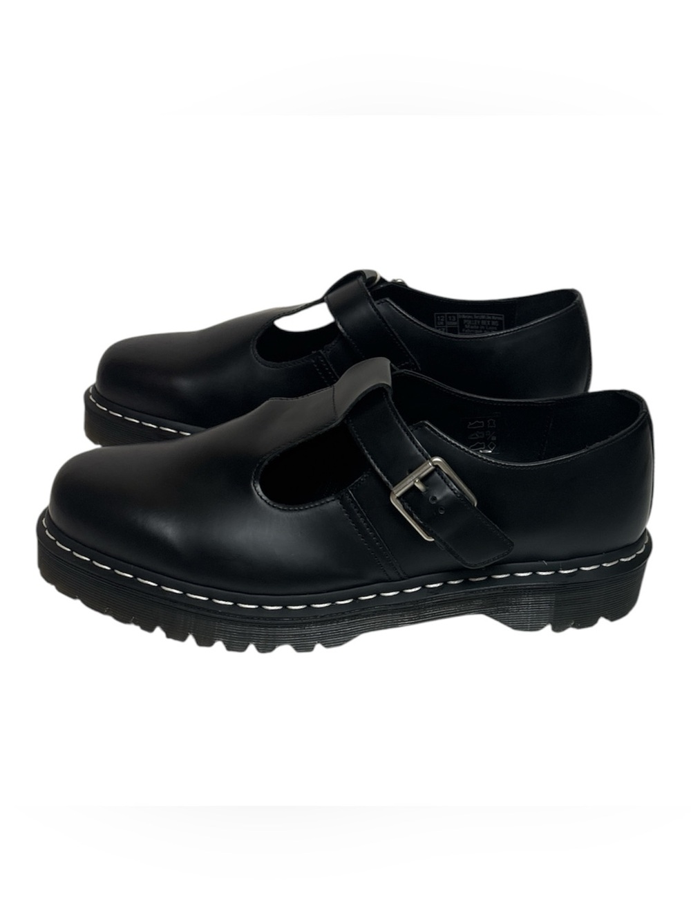 Dr. Martens Polley Bex Black Leather T-Bar